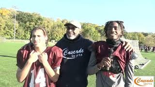 Cascade Sports Visits Hogan Prep Football Interviews Team Members Enrique Flinders & Kailen Clark