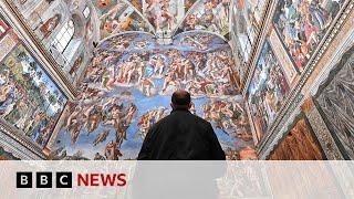 Sistine Chapel: A look inside after crowds leave | BBC News