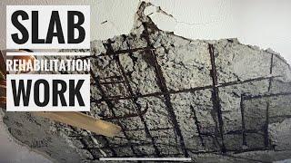 RCC Slab Repair Work | How to repair damaged slab?| Residential Building | Almino Structures