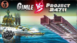 Gimle VS. Project 24711 - From the Depths Battleship Battle