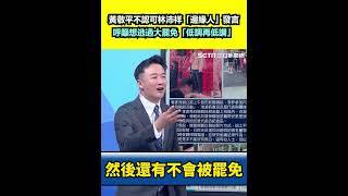 黃敬平不認可林沛祥「邊緣人」發言 呼籲想逃過大罷免「低調再低調」｜三立新聞網 SETN.com