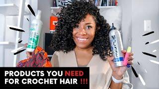 ALL THE ESSENTIAL PRODUCTS YOU NEED FOR YOUR CROCHET HAIR| LIA LAVON