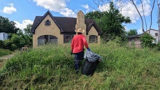 SHOCKING DISCOVERY Almost Ended Our OVERGROWN Yard MAKEOVER