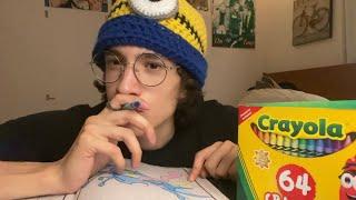 ASMR Coloring With Crayons ️