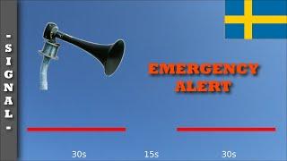 Siren signal "EMERGENCY ALERT" (Sweden ) | MKT 75/370