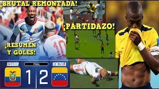 BRUTAL REMONTADA de VENEZUELA vs ECUADOR 1-2 en un PARTIDAZO ¡RESUMEN y GOLES! COPA AMÉRICA 2024