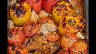 Gemista: Greek Stuffed Tomatoes & Peppers Classic Comfort Food