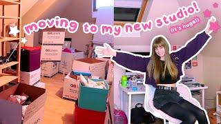   Moving! Setting Up My NEW Dream Art Studio & Cozy Bedroom  Studio Vlog