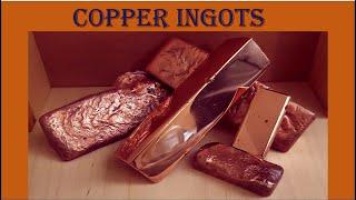 Melting Copper - Making Copper Ingots out of Scrap Copper Wire