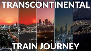 First Person Transcontinental Train Journey Across 8 Cities In Cites Skylines!