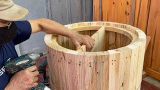 The Talented Carpenter Turns Scraps of Wood Into A Beautiful Set of Furniture // Woodworking Skill