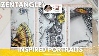 Discover the beauty of Zentangle® Portraits