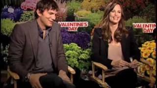 Ashton Kutcher and Jennifer Garner Valentine's Day interview