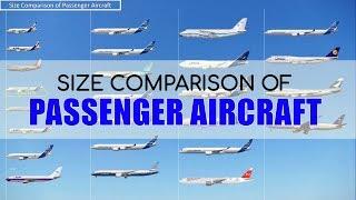 Size Comparison of Passenger Aircraft ️ Passenger Plane Size Comparison ️ Part 1