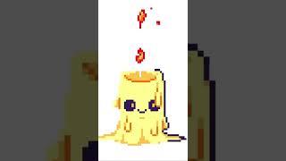 Candle pixel art 