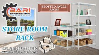 Record Room Racks #Slotted Angle Racks #Adjustable Racks #Steel Racks | Book Shelf Rack 03024448392