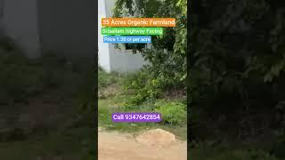 35 Acres organic Farmland for sale in srisailam highway facing 9347642853 #commercial
