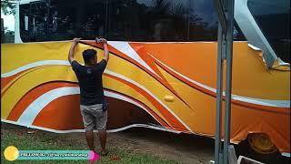 BUS DI STIKER FULL ???? #viral #sticker #wrapping #ppf