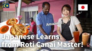 Learning from a Roti Canai Master!/Nice experience!/Malaysia Local Gourmet 