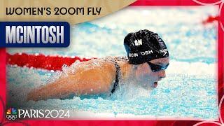 Summer McIntosh HOLDS OFF Regan Smith in women's 200m butterfly final | Paris Olympics