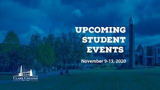 ASCC Student Government--Upcoming Events week of November 9, 2020