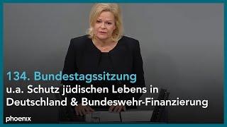 134. Sitzung des Deutschen Bundestags u.a. zum Schutz jüdischen Lebens in Deutschland