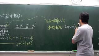 一維彈性碰撞過程中的能量轉移.AVI