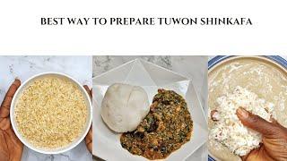 How To Make Tuwon Shinkafa|Rice Fufu| Rice Swallow .