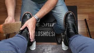 NEW! $100 Shoe Shine!? | Angelo Shoe Shine ASMR