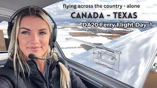 DA20 ferry flight Day 1: factory pickup, filing the eAPIS, and crossing the Canadian border