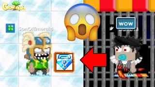 PRANK DROP 100 DIAMOND LOCKS ON PUBLIC !!? ChallengeSon #1 | Growtopia