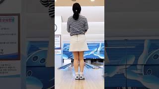 볼링  여자볼링 스트라이크 ~^^ #bowling #strike   ️