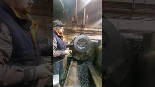 ДИП-500 в работе/Расточка отверстия 330мм сталь 45 /Токарная обработка на станке 1М65!!!