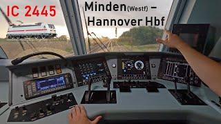 Wetterkapriolen | IC 2445 Minden(Westf) - Hannover Hbf | Führerstandsmitfahrt | BR 146.5 | 4K