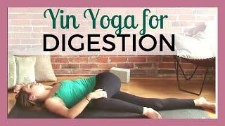 30 min Yin Yoga for Digestion - Reduce Bloating & Cramps