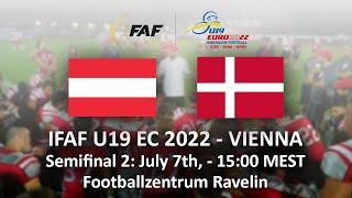 IFAF U19 EC 2022 - Semifinal 2: Austria vs. Denmark