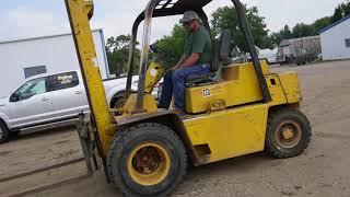 BigIron Auction Caterpillar G Forklift Duals & 72" Forks