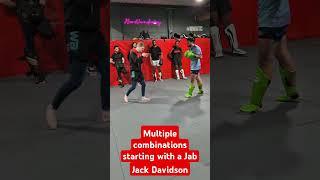 Multiple combinations starting with Jab Jack Davidson #boxing #boxinglife #boxingtraining #muaythai