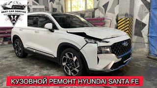 КУЗОВНОЙ РЕМОНТ HYUNDAI SANTA FE #кузовнойремонторенбург #покраскаавтооренбург #малярнокузовнойцех