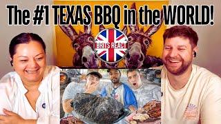 BRITS REACT | Brits try the #1 Texas BBQ in the World! | BLIND REACTION