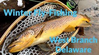 West Branch Delaware River - Fly FIshing in Winter