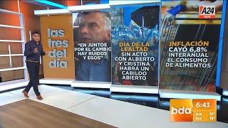 Mauricio Macri + Día de la Lealtad peronista + Inflación caliente I A24