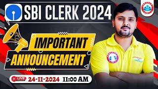 SBI Clerk 2024 | Important Announcement For SBI Clerk 2024 | SBI Clerk Strategy 2024 | by Rohit Sir