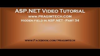 Hidden field in asp.net   Part 34
