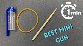 How To Make Gun With Pen Cap and Rubber Band / Make Mini Gun at Home  / DIY Project and Craft Idea