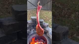 Tomahawk Steak with Garlic Butter Lobster Recipe | Over The Fire Cooking by Derek Wolf