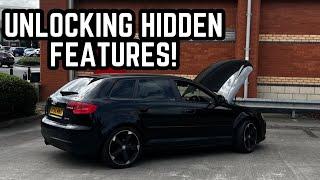 UNLOCKING HIDDEN FEATURES ON MY CHEAP AUDI A3 8P!