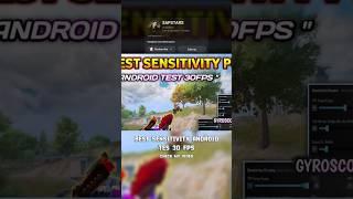 Best Sensitivity pubg for android #sensitivitaspubgmobile #pubgmobile #shorts