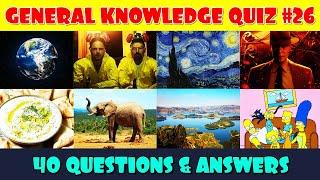 General Knowledge Trivia Quiz (Part 26)