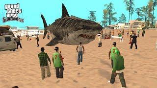 The BIGGEST Shark in GTA San Andreas History Found! (Megalodon Shark Attack)